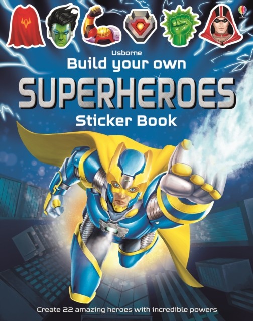 Build Your Own Superheroes Sticker Book by Simon Tudhope (Paperback Book)