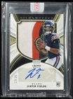JUSTIN FIELDS 2021 CHRONICLES CROWN ROYALE SILHOUETTE PRIME PATCH AUTO 13/25 RC