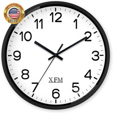 Wall Clock 8 Inch Modern Small Wall Clocks Battery Operated Silent Non-Ticking B