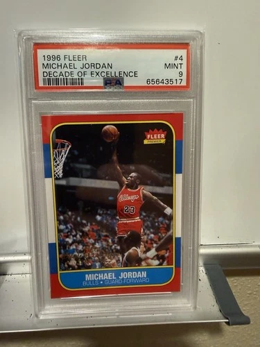 Fleer 1996-97 Decade of Excellence Michael Jordan #4 PSA 9 Chicago Bulls