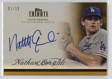 2012 Topps Tribute Auto Gold 1/15 Nathan Eovaldi #TA-NE2 Auto nd3