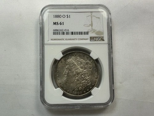 1880 O Morgan Silver Dollar NGC MS61