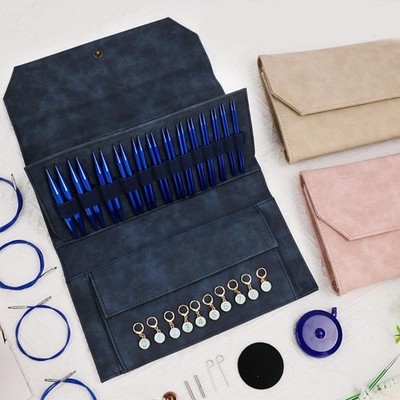 Empty Circular Knitting Needle Case Crochet Organiser Knitting Needle Bag