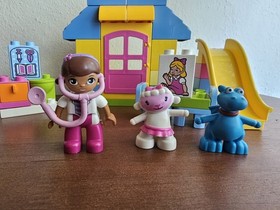 Retired 2015 LEGO Duplo Disney Set 10606 Doc McStuffins Backyard Clinic-Used