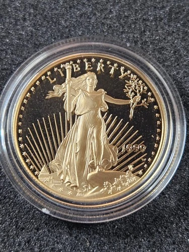 🌟 1999-W American 1 oz Gold Eagle $50 PROOF Coin IN CAPSULE ONLY (NO OGP)