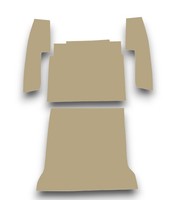 Kofferraum Teppich Satz FüR Fiat Spider 1965 – 1973 Beige
