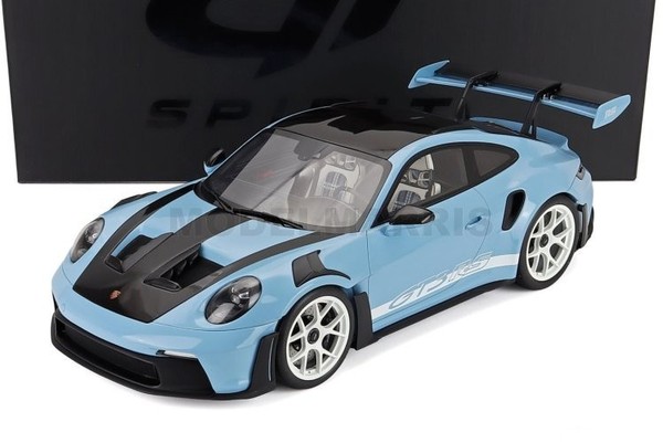 GT-SPIRIT GT497 Porsche 911 992 GT3 Rs Coupe 2022 1/12 Blau Schwarz-image