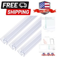 Shower Door Bottom Seal, Shower Door Sweep for /4" Thick Glass 47" Long 5.7" ...