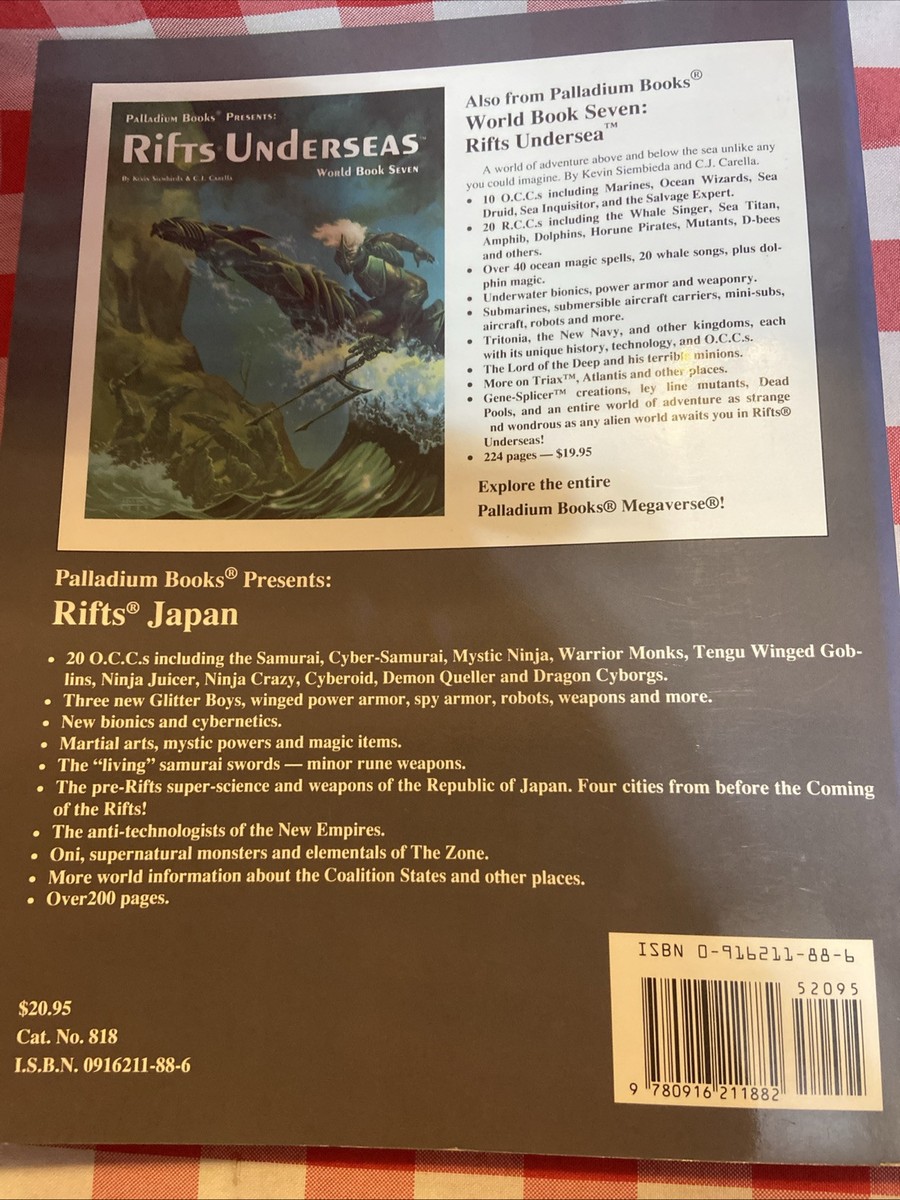えいご Rifts World Book 8 Japan - Palladium 1996 Second Printing | eBay UK