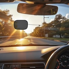 Car Window Shades, 2 PCS Miniature semi-Transparent Static Cling Car Visor Sh...