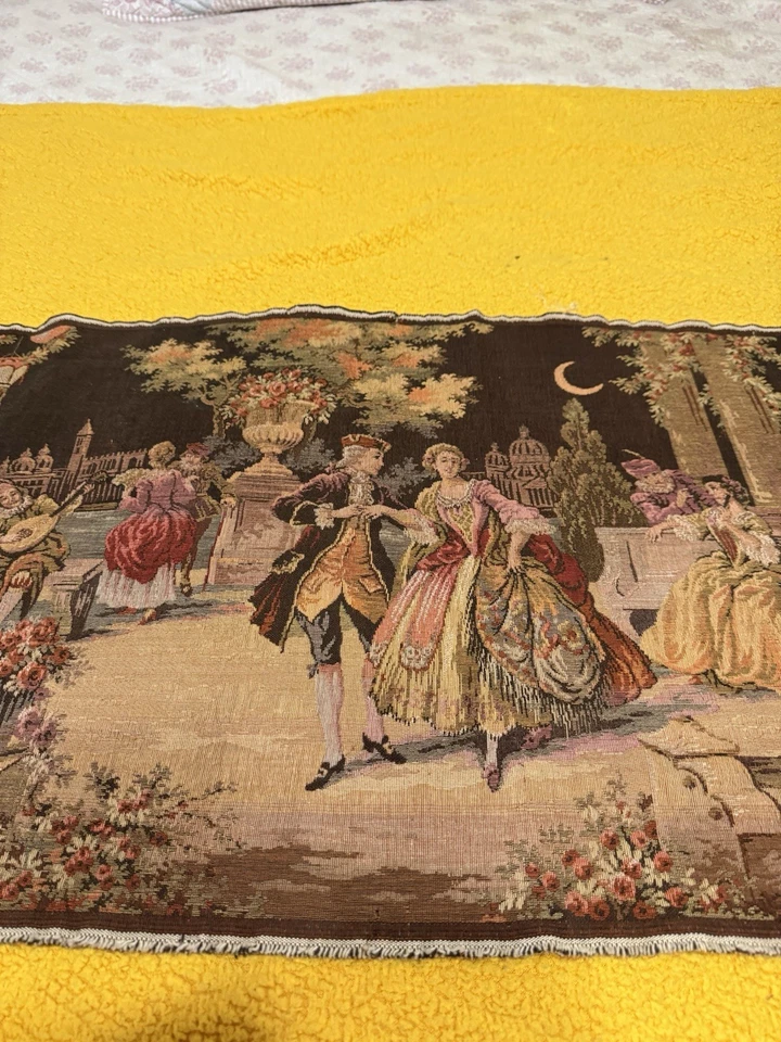 Vintage Belgian Hand Woven Tapestry - Image 4 of 4