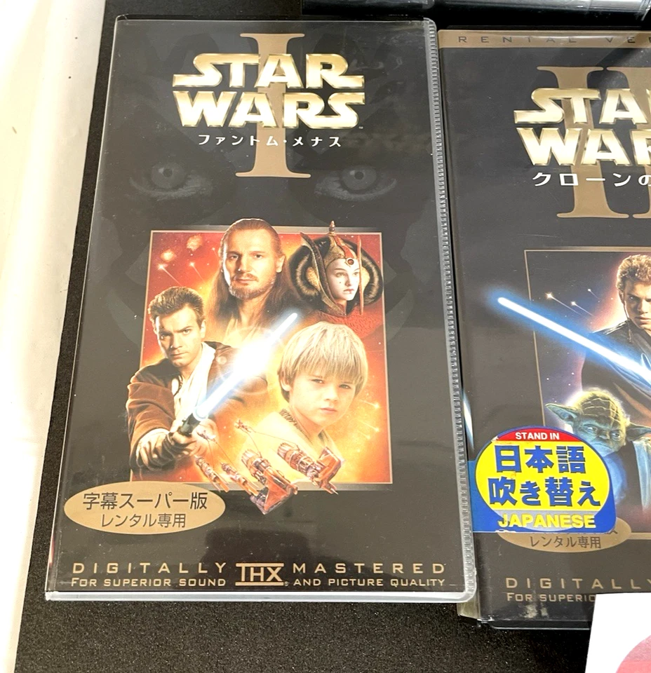 STAR WARS 5 Set Rare VHS Tape EP 3 Revenge of the sith EpⅠ-Ⅲ , EpⅤ-Ⅵ with Boxed Foto 2 de 4