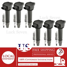 6pcs Ignition Coil and Spark Plug For 2006-2010 Chrysler Sebring 2.7L V6