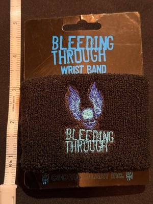 Bleeding Through Wristband Rare 2004 Metalcore Emo C&D Visionary Y2K Vintage 