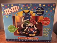 Vintage M M Animated Telephone Brand Character Phone Complete In Box