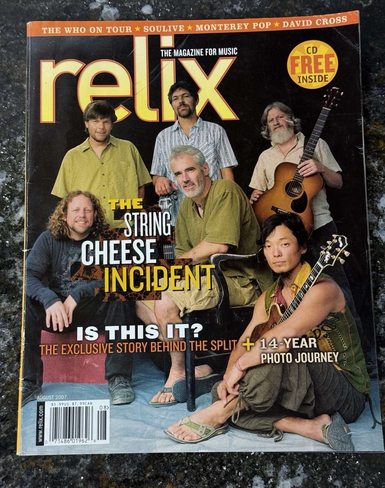 Relix Magazine August 2007, The String Cheese Incident Psychedelic Hippie