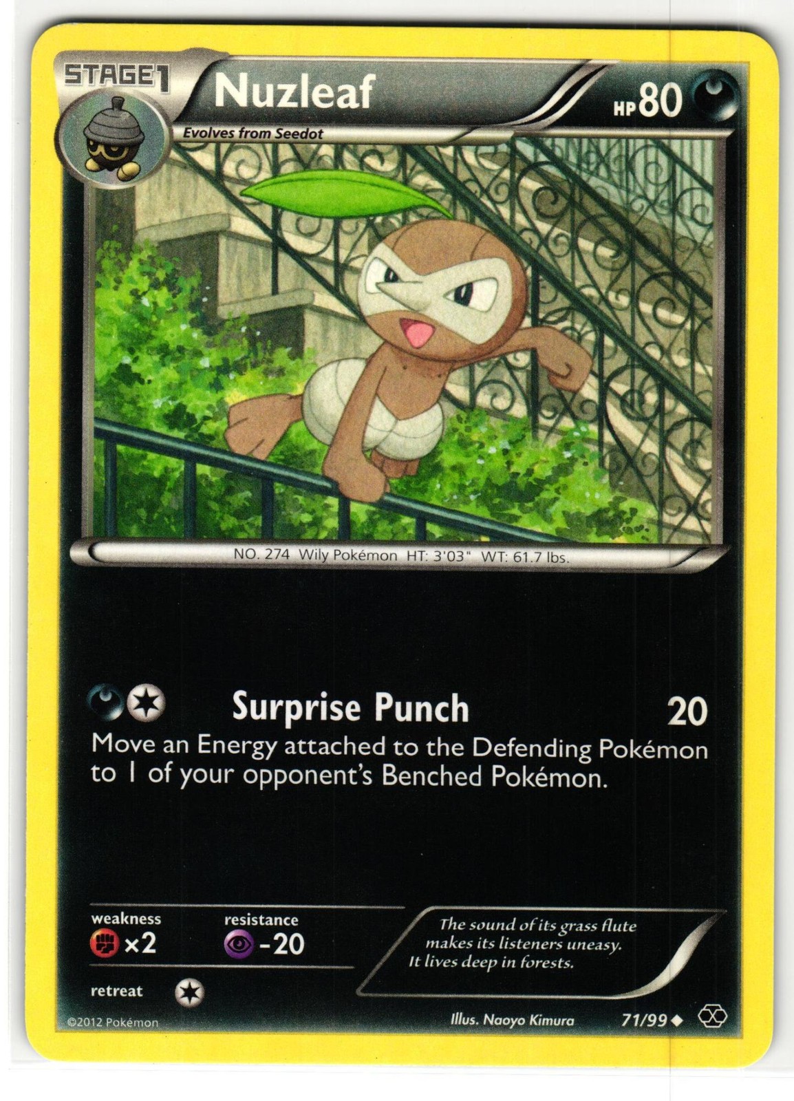 NUZLEAF 71/99 NEXT DESTINIES ENGLISH POKEMON TCG