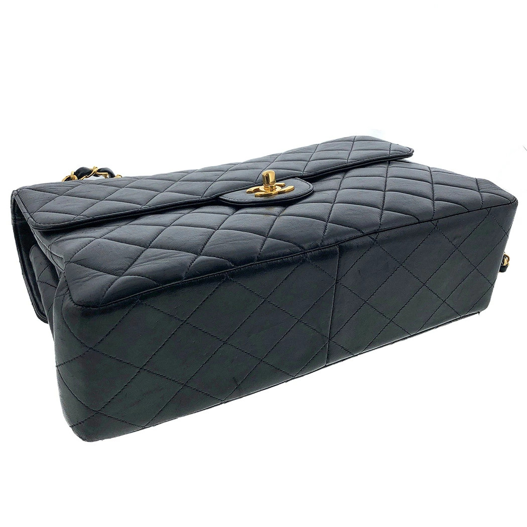 Chanel Matelasse 30 Double Face Lambskin Black Chain Shoulder Bag