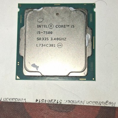 Intel Core i5-7500 Core i5 7th Gen 3.40GHz SR335 CPU Processor