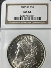 1885-O Morgan, NGC MS64
