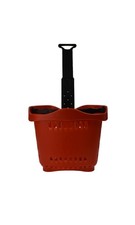 SSWBasics Rolling Red Shopping Baskets - Set of 10 - Set of 10 Durable Red