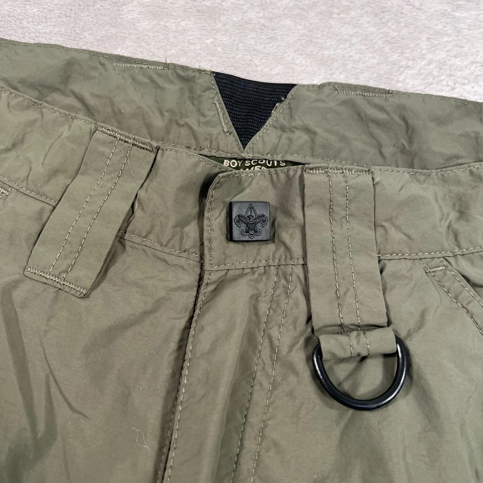 Boys Scout Of America Centennial Uniform Shorts Adults XS Olive Green Cargo - Image 3 of 4