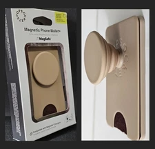 PopSockets Magnetic Phone Wallet with Grip and MagSafe, Magnetic Adapter