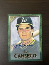 Jose Canseco 2018 Topps Gallery Autograph Green /99 #78 Auto Signature A's MVP