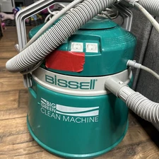 Vintage Bissell Big Green Machine 2 N 1 Carpet Cleaner & Vacuum Combo See Video