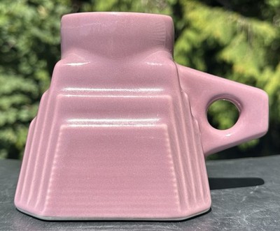 Vintage Feltman Langer California Porcelain Art Deco No Spill Coffee Mug Mauve