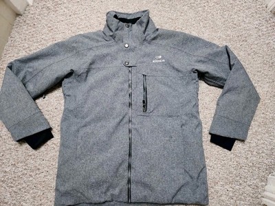 Eider Ski Jacket Heather Grey Men's L Insulated Full Zip Defender 2LS