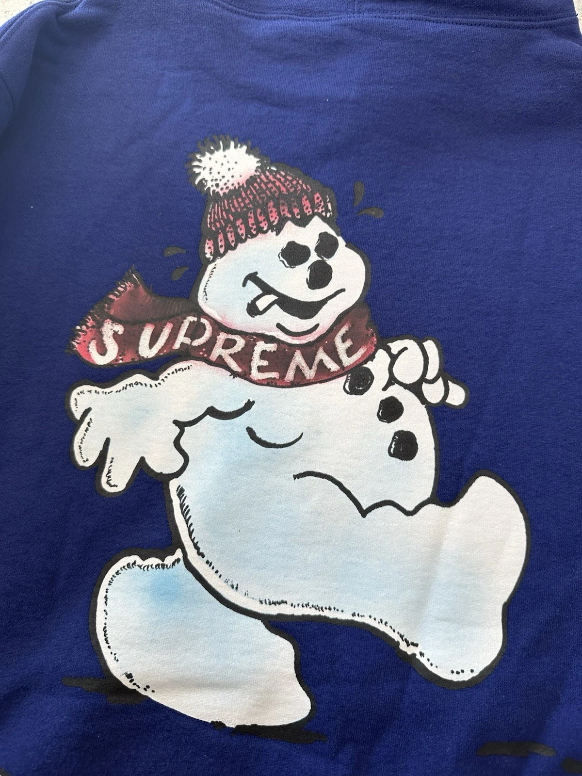 Felpa con cappuccio Supreme Pupazzo di Neve Dark Royal