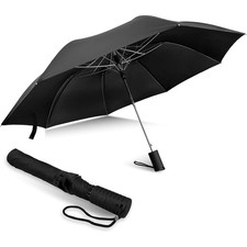 Automatic Rain Umbrella Windproof Lightweight Travel Umbrella Full 42 Inch Arc