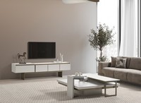 Moderner Tv-StäNder Aus Holz In Beige FüR Wohnzimmer