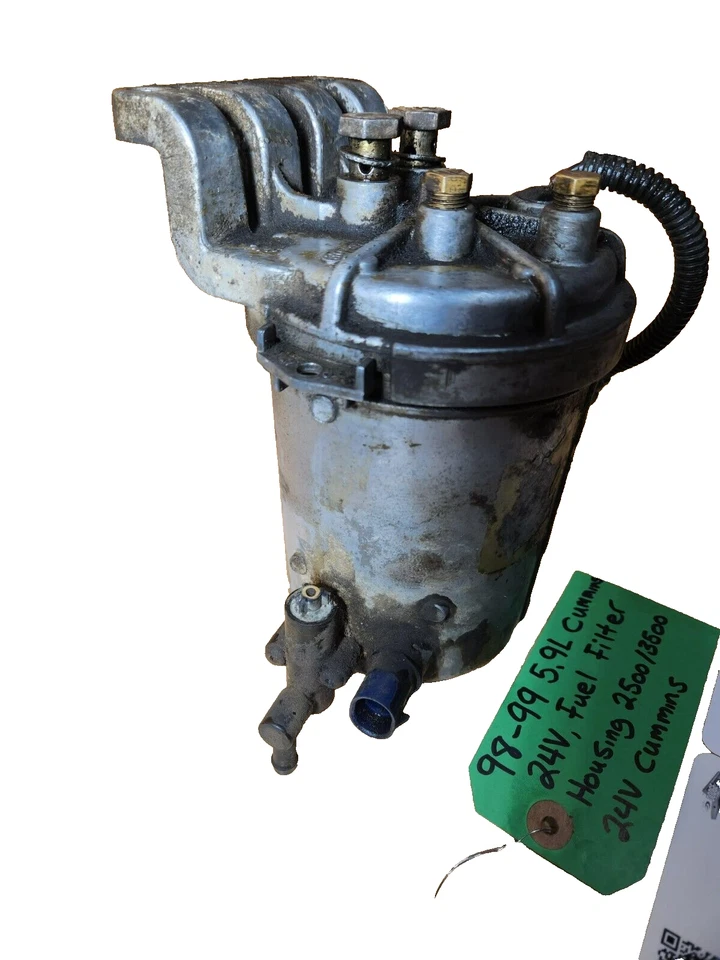 Dodge Ram 1998.5-1999 24 válvulas 5.9 L Cummins filtro de combustible carcasa bote Foto 2 de 4