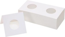 50Pcs Coin Flips 2 by 2 In Cardboard Paper Coin Holder for Collection 31.5 mm 