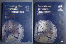 Set of 2 Whitman Delaware American Women Quarters Coin Folder 2021-2025 Book