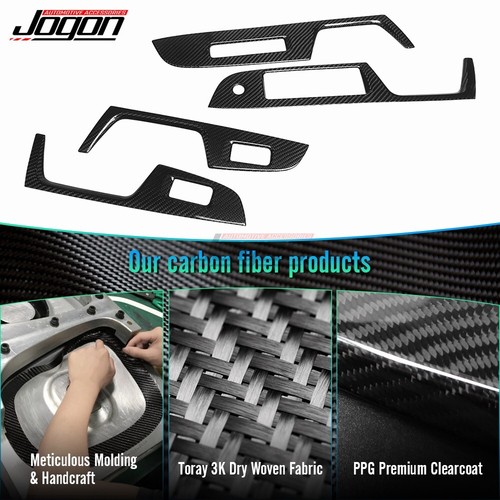 4pcs Interior Door Handle Panel Trim For Subaru WRX VA STI S207 S208 S209 15-21 - Picture 3 of 12