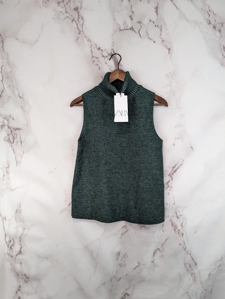 Turtleneck vest zara Clearance