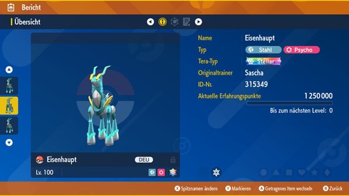 Keilflamme/Furienblitz/Windewoge/Eisen-Fels/Haupt/Blatt Pokémon Karmesin/Purpur - Bild 75 von 84
