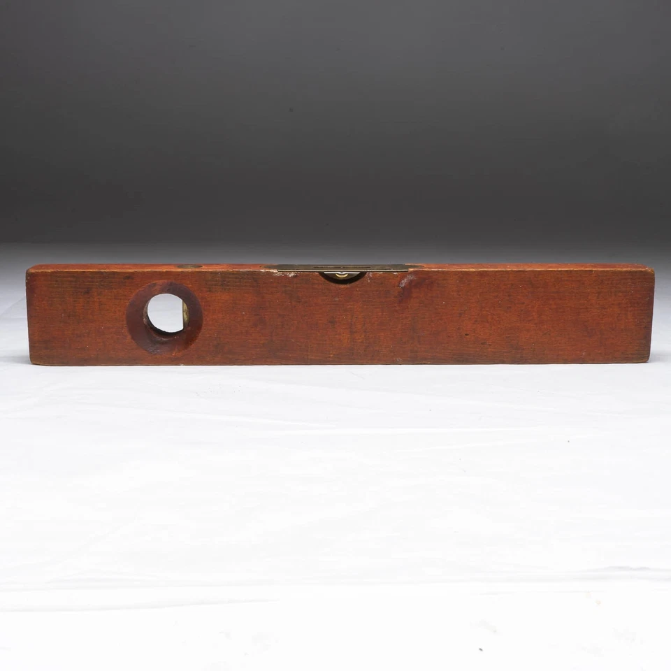 Sargent & Co. Carpenter's Bubble Level Wood and Brass Model 189 16" - Image 3 of 4
