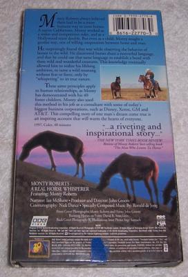 Monty Roberts: A Real Horse Whisperer VHS Video | eBay