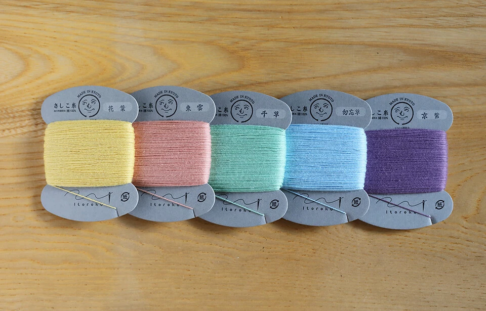 JAPANESE Embroidery SASHIKO ITOROKU KYOTO Thread MIX 50m 10colors - Image 2 of 4