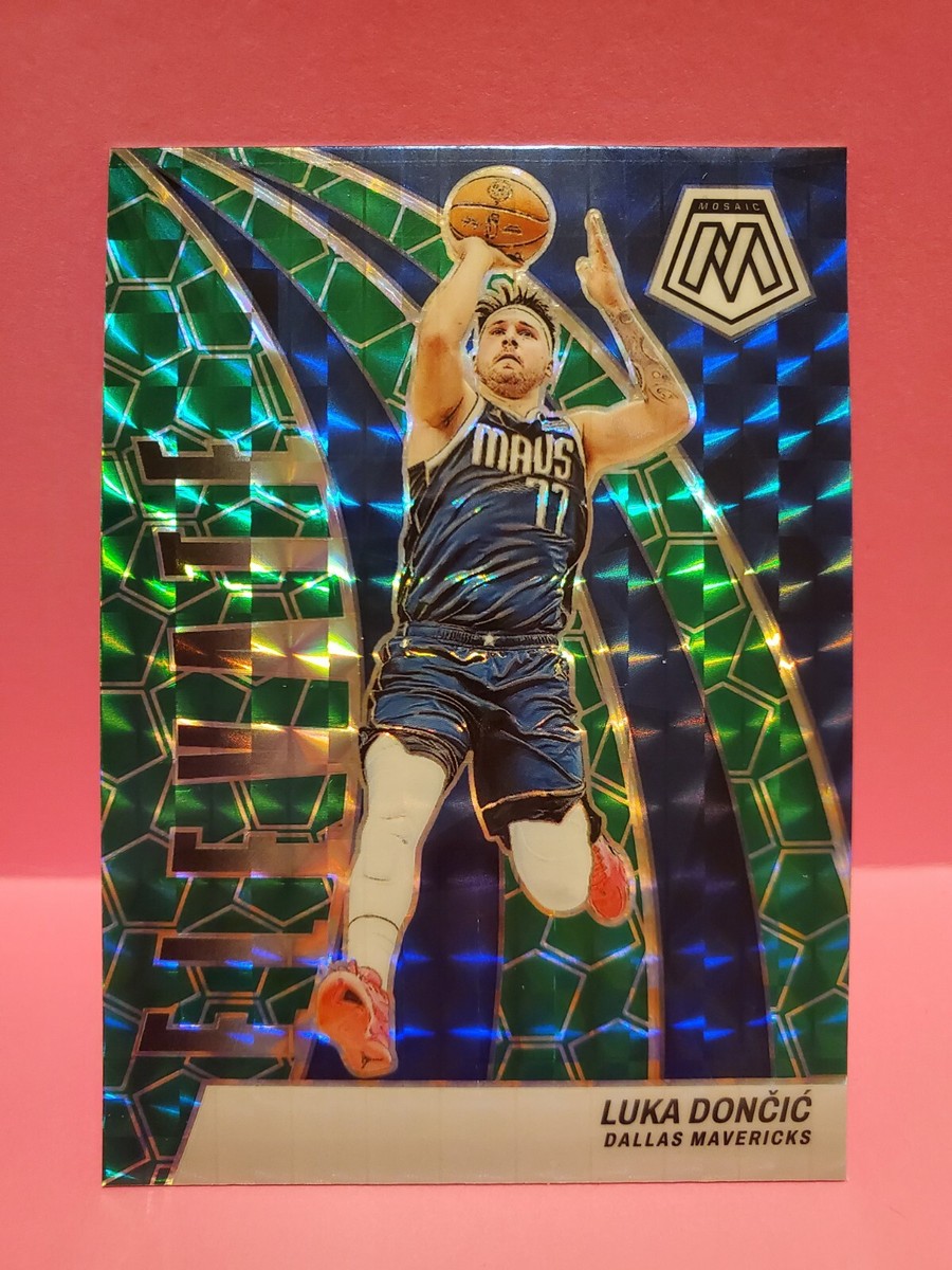 2023-24 Panini Mosaic Luka Doncic Elevate Green Prizm Mosaic 2023-24 Panini Mosaic Luka Doncic Elevate Green Prizm Mosaic