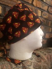 SUPERMAN.    Handmade SURGICAL SCRUB CAPS