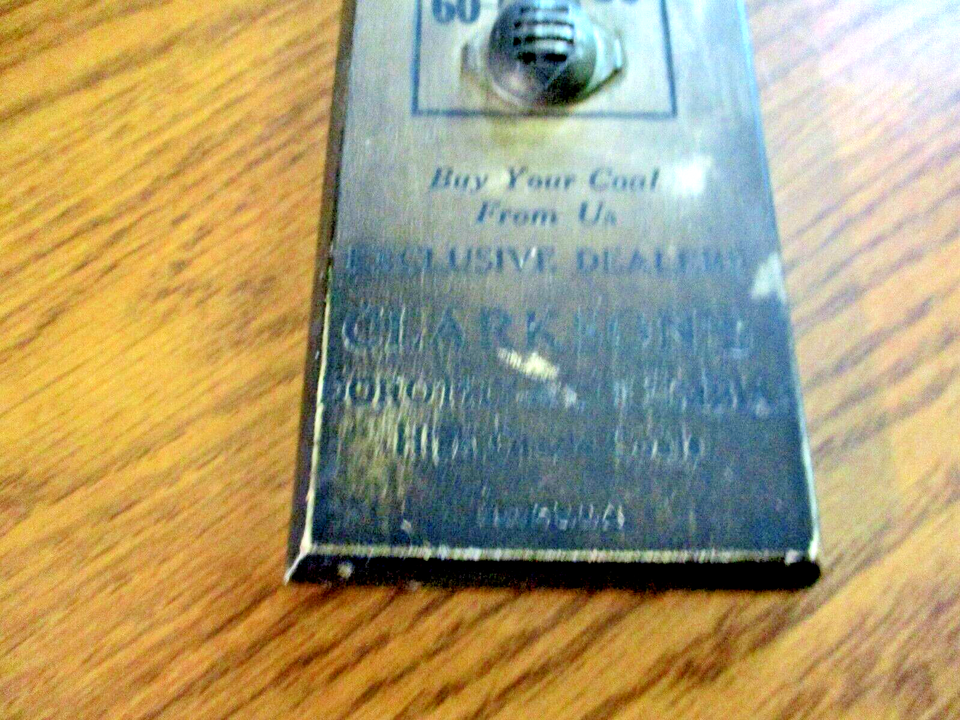 ANTIQUE WOODEN MILLER ELEVATOR CO. THERMOMETER.. VINTAGE eBay