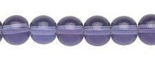 36 inch Strand 150 Transparent Violet Purple Glass 6mm Round Beads
