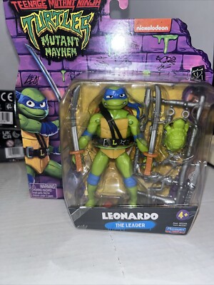 Teenage Mutant Ninja Turtles Mutant Mayhem LEONARDO 4.5'' Action Figure-NIB