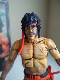 NECA ULTIMATE RAMBO NES FIGURE NINTENDO ATARI REEL TOYs  SYLVESTER STALLONE LOOK