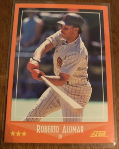 1988 SCORE TRADED #105T ROBERTO ALOMAR ROOKIE CARD RC SAN ...